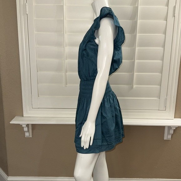 Rails Minnie Flutter Sleeve Mini Dress Lagoon - Picture 7 of 14